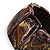 Colour Fusion Wood Stretch Bracelet (Brown) - view 4
