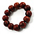 Wood Round Bead Flex Bracelet (Brown) - view 2