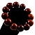 Wood Round Bead Flex Bracelet (Brown) - view 6