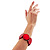Flat Disk Stretch Resin Bracelet (Red) - view 5