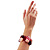 2 Strand Mixed Resin Bead Stretch Bracelet (Pink & Red) - view 6