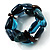 2 Strand Mixed Resin Bead Stretch Bracelet (Blue) - view 3