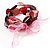 Beaded Flex Bracelet Set (Red, Pink, Cream & Purple) - view 4