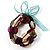 Beaded Flex Bracelet Set (Red, Green, Beige & Purple) - view 2