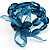 3 Strand Beaded Stretch Bracelet (Blue) - view 2