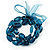 3 Strand Beaded Stretch Bracelet (Blue) - view 5