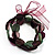 Beaded Flex Bracelet Set (Green, Beige & Purple) - view 4