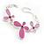 Pink Enamel Floral Bracelet - view 3