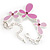 Pink Enamel Floral Bracelet - view 4