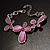 Pink Enamel Floral Bracelet - view 6