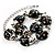 Black Enamel Crystal Ladybug Bracelet - view 3