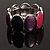Enamel Oval Stretch Fashion Bracelet (Violet, Purple&Pink) - view 9