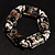 Black Floral Bead Flex Bracelet - view 2
