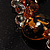 Amber Coloured Gold Foil Glass Bead Bracelet - view 6