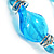 Sky Blue Twisted Flex Glass Bracelet - view 6