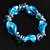 Sky Blue Twisted Flex Glass Bracelet - view 2