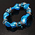 Sky Blue Twisted Flex Glass Bracelet - view 7