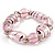 Bold Pink Glass Flex Bracelet - view 4