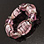 Bold Pink Glass Flex Bracelet - view 8