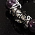 Boho Black & Grey Flex Glass Bracelet - view 4