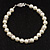 Light Cream Imitation Pearl Classic Crystal Bracelet - view 2