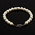 Light Cream Imitation Pearl Classic Crystal Bracelet - view 4