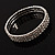 Silver Tone Diamante Stretch Fashion Bracelet (Crystal Clear) - view 10