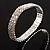 Silver Tone Diamante Stretch Fashion Bracelet (Crystal Clear) - view 5