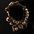 2 Strand Faux Pearl Charm Bracelet (White&Antique Gold) - view 10