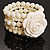 White Rose Bead Flex Bracelet - view 4