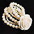 White Rose Bead Flex Bracelet - view 6
