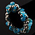 Teal Blue Nugget Flex Bracelet - view 5