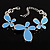 Blue Enamel Floral Bracelet - view 2