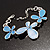 Blue Enamel Floral Bracelet - view 4