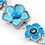 5 Blue Enamel Flower Bracelet - view 3