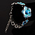 5 Blue Enamel Flower Bracelet - view 6
