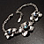 Vintage Crystal Floral Bracelet (Antique Silver) - view 6
