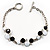 Delicate Dotted Enamel Bracelet (Black&White)