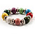 Multicoloured Metal And Ceramic Bead Flex Bracelet - view 4