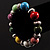 Multicoloured Metal And Ceramic Bead Flex Bracelet - view 6