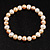 White&Light Cream Freshwater Pearl Flex Bracelet (7mm)