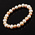 White&Light Cream Freshwater Pearl Flex Bracelet (7mm) - view 2