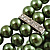 Olive Green Plastic Beaded Flex Bracelet - view 6