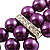 Purple Plastic Beaded Flex Bracelet - view 5