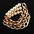 Stunning Faux Pearl Gold Chain Flex Bracelet - view 9