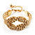 Stunning  Knot Bracelet (Gold Tone)