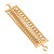 Gold Tone Multi Chain Toggle Bracelet - view 9