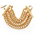 Gold Tone Multi Chain Toggle Bracelet