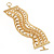 Gold Tone Multi Chain Toggle Bracelet - view 10