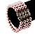 4 Strand Pink Imitation Pearl Crystal Flex Bracelet - view 3